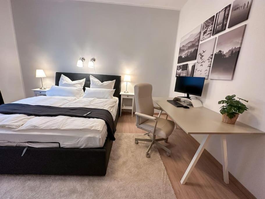 Modern City Apt. -With 2 Tv, Netflix And Work Desk Essen Exterior foto